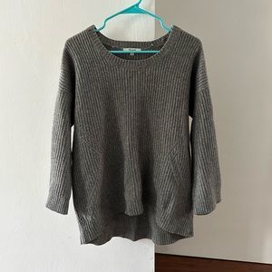 Madewell 100% merino wool gray sweater